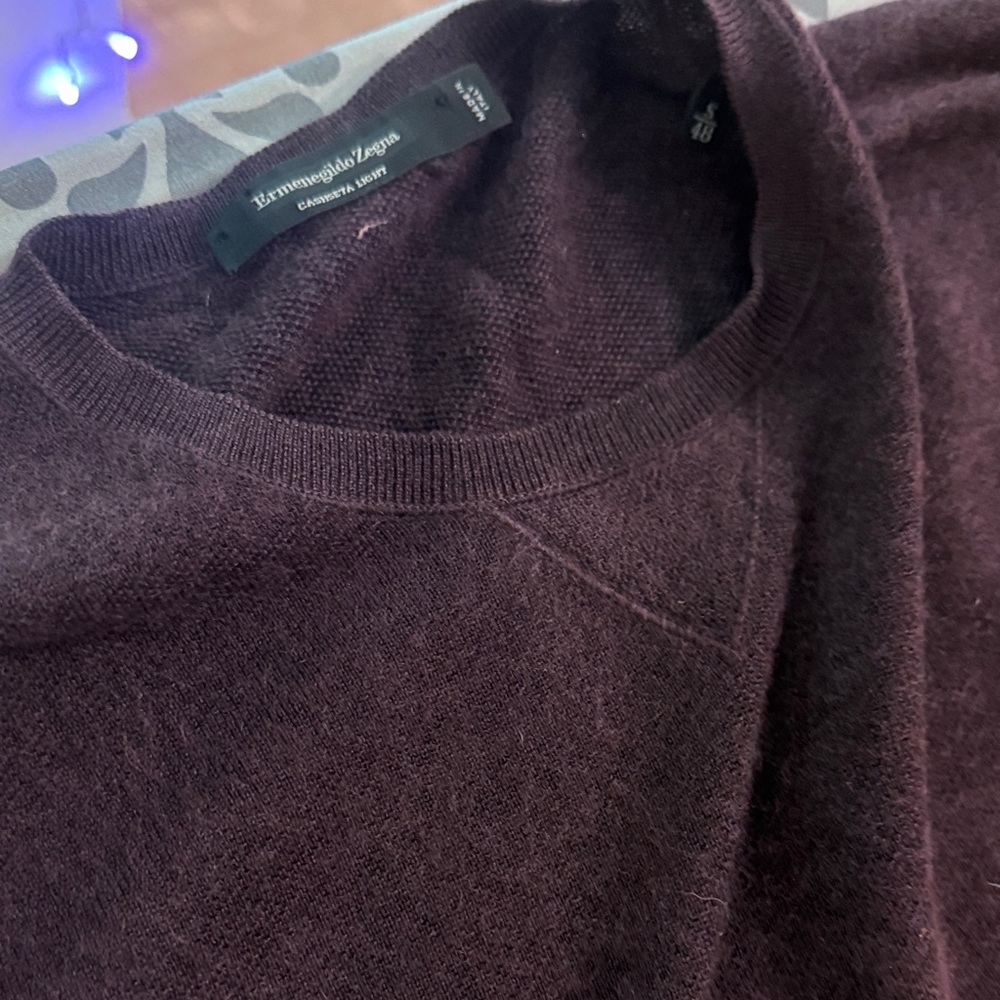 Ermenegildo Zegna Men's small casseta light silk / cashmere blend sweater
